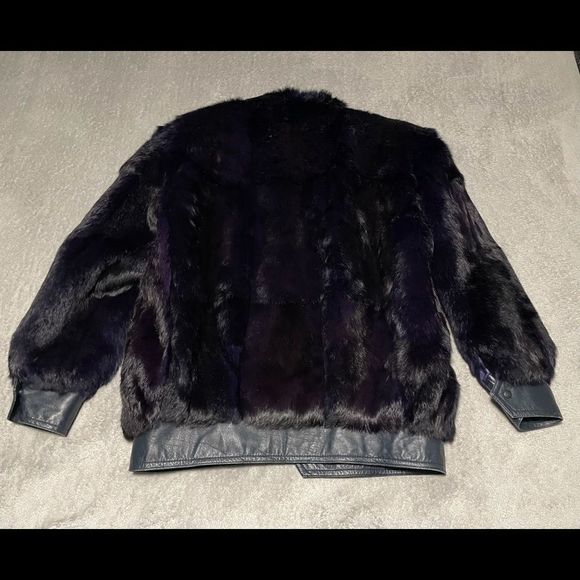 𝅺Vintage Mademoiselle rabbit fur jacket size medium. EUC. - Picture 6 of 8